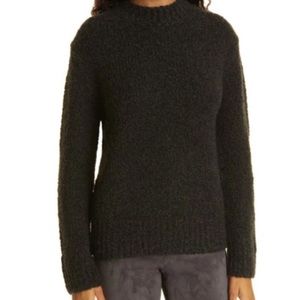 Vince Merino Wool Silk Textured Mock Neck Sweater